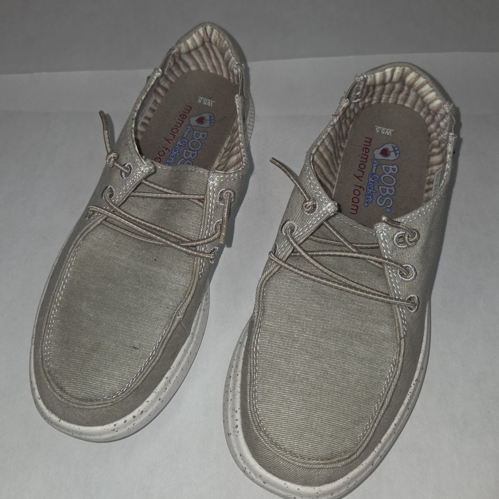 BOBS from Skechers Tan Boat Shoes